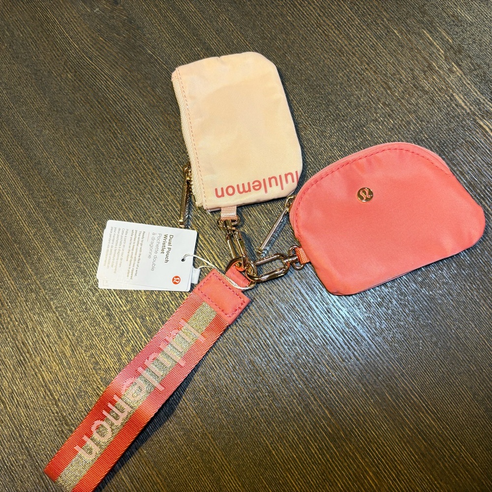 Lululemon Red and Gold Wrist Strap